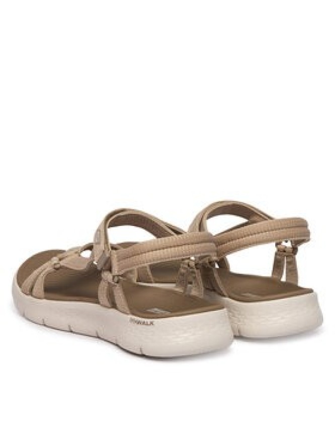 Skechers Sandały GO WALK FLEX SANDAL 141451/TPE Beżowy