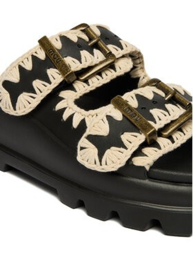 Mou Klapki MU.SW661001N Czarny