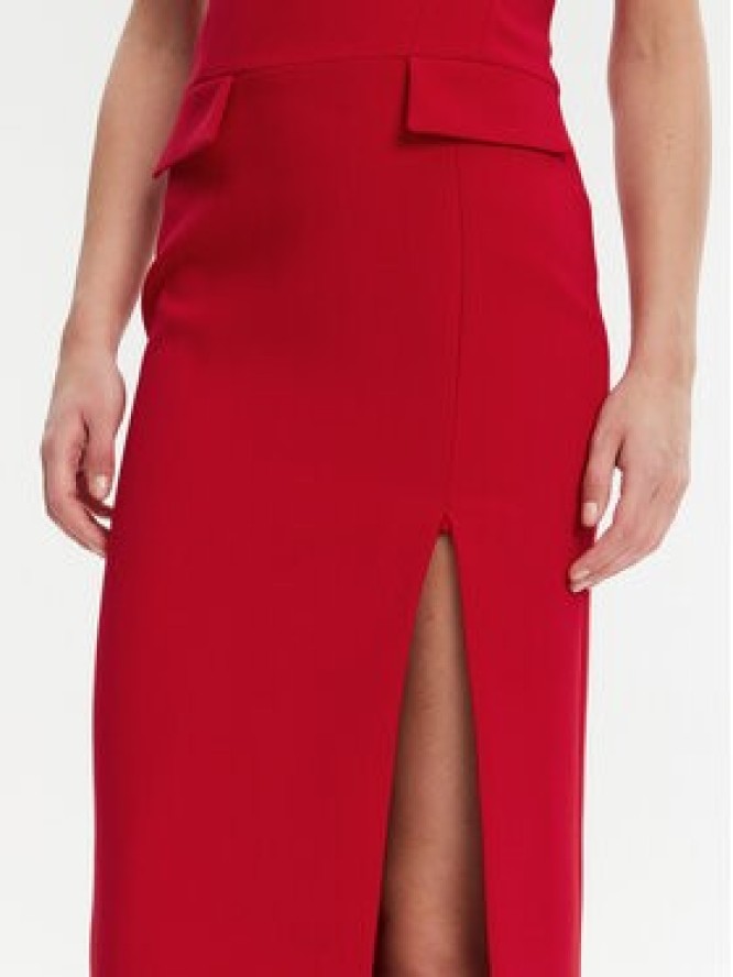 Bardot Sukienka koktajlowa 59728DB Czerwony Slim Fit