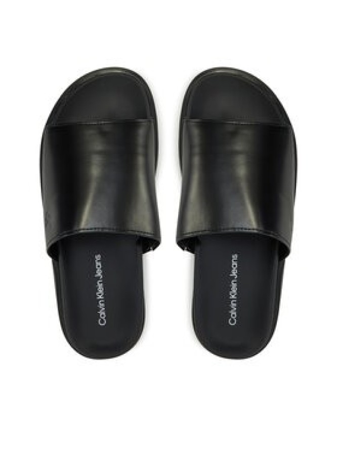 Calvin Klein Jeans Klapki Flat Molded Sandal Slide YW0YW01710 Czarny