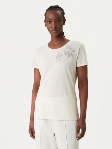 Liu Jo Sport T-Shirt TA6155 JS923 Écru Regular Fit