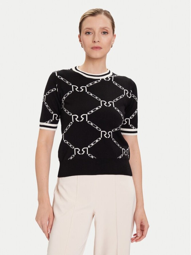 Rinascimento Sweter CFM0011924003 Czarny Regular Fit