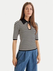 LOLA CASADEMUNT Bluzka LS2615114 Czarny Regular Fit