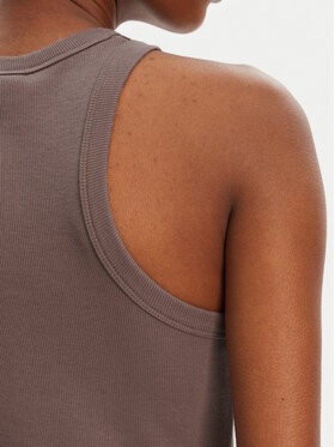 HUGO Top 50508857 Brązowy Slim Fit