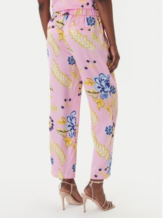 LOLA CASADEMUNT Spodnie materiałowe LS2614023 Różowy Slim Fit