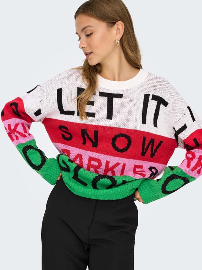 ONLY Sweter ze wzorem rozmiar: S