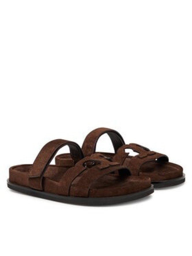 Tory Burch Klapki Ines Sport Slide 163481 Brązowy