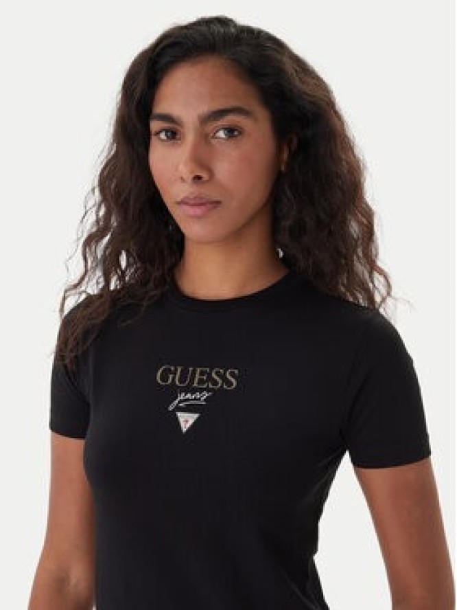 Guess Jeans T-Shirt 180328 Czarny Classic Fit