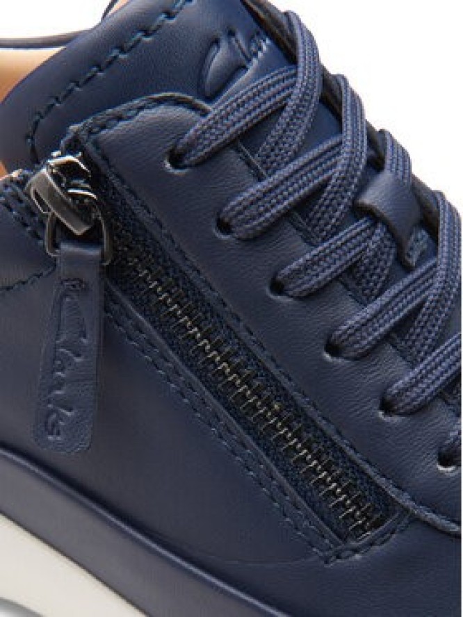 Clarks Sneakersy Tivoli Zip 26176649 Granatowy
