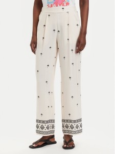 Vero Moda Spodnie materiałowe Kai 10345546 Kremowy Regular Fit