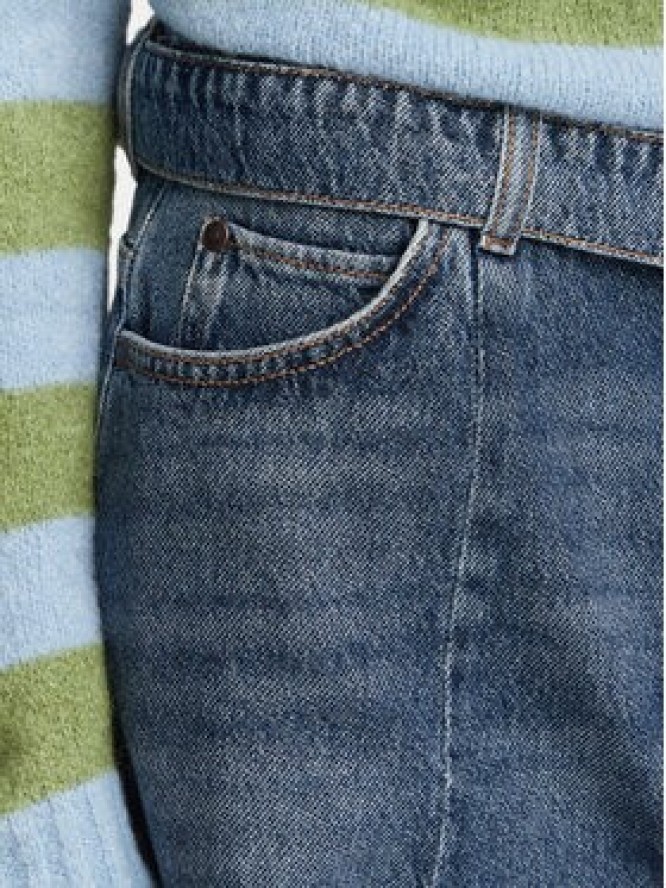 Weekend Max Mara Jeansy Madia 2625186081 Granatowy Wide Leg