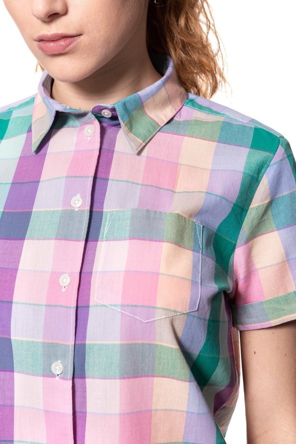 KOSZULA WRANGLER SS SHIRT SEA PINK W5235SHWF 112129338