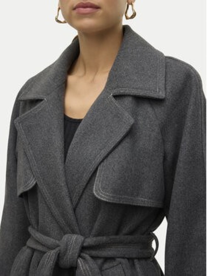 Vero Moda Płaszcz przejściowy Pop Miley 10319995 Szary Regular Fit