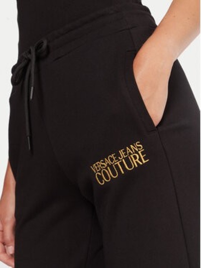Versace Jeans Couture Spodnie dresowe 79HAAT06 CF01T Czarny Regular Fit