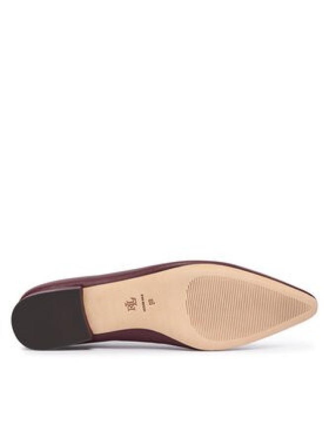 LAUREN RALPH LAUREN Baleriny Audri 802P18411006 Bordowy