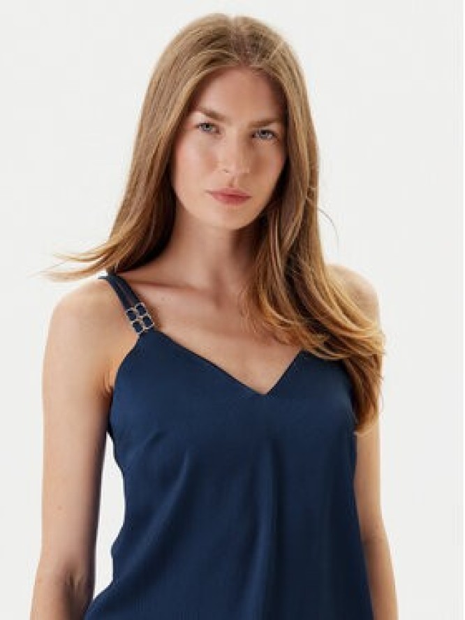 Morgan Top 242-OLAFI Niebieski Slim Fit