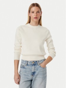 Tommy Hilfiger Sweter Full WW0WW52298 Kremowy Regular Fit