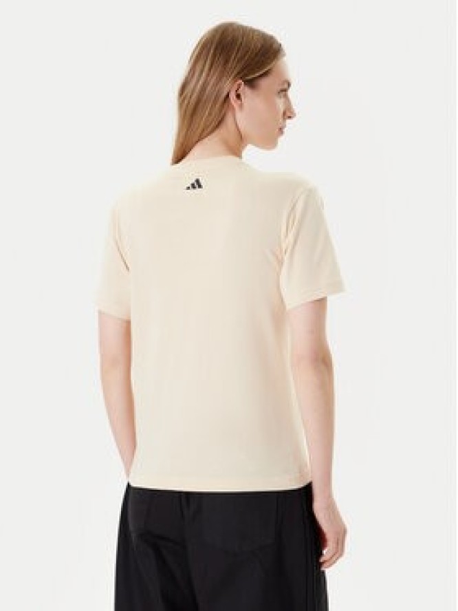adidas T-Shirt FARM Graphic JL8614 Beżowy Regular Fit