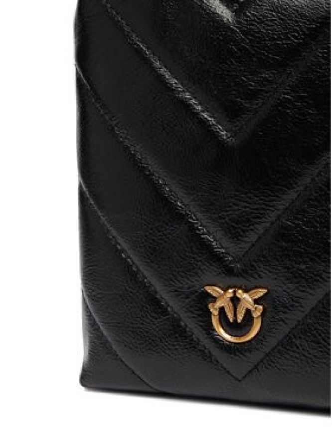 PINKO Torebka Flat Satchel AI 25-26 PCPL 105352 A2W2 Czarny