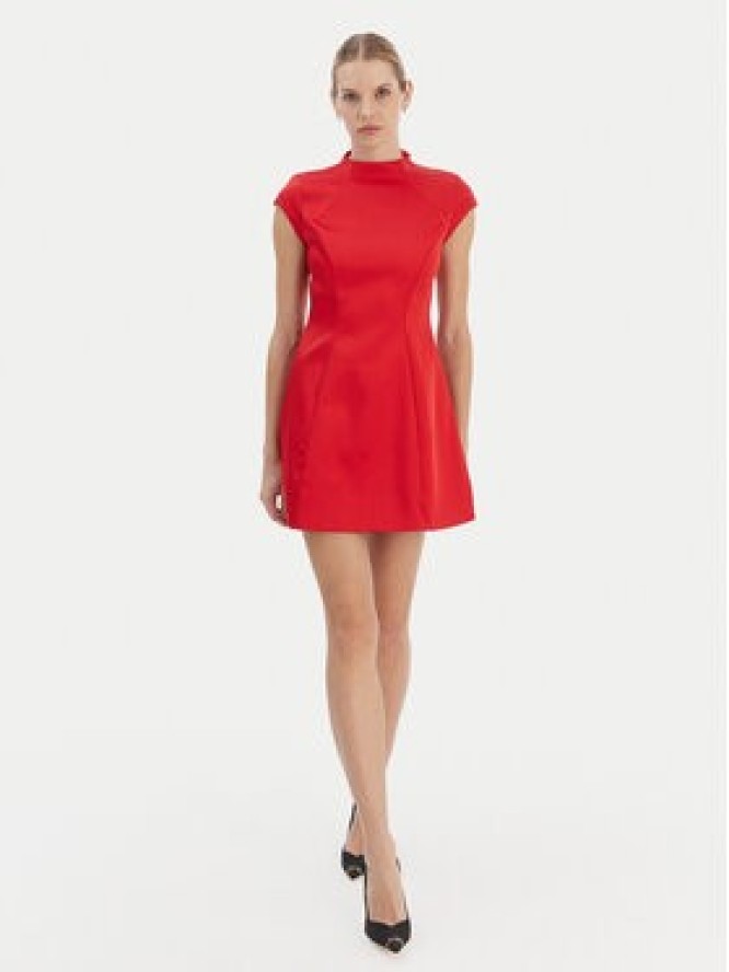 Bardot Sukienka koktajlowa Delphi 59329DB2 Czerwony Slim Fit