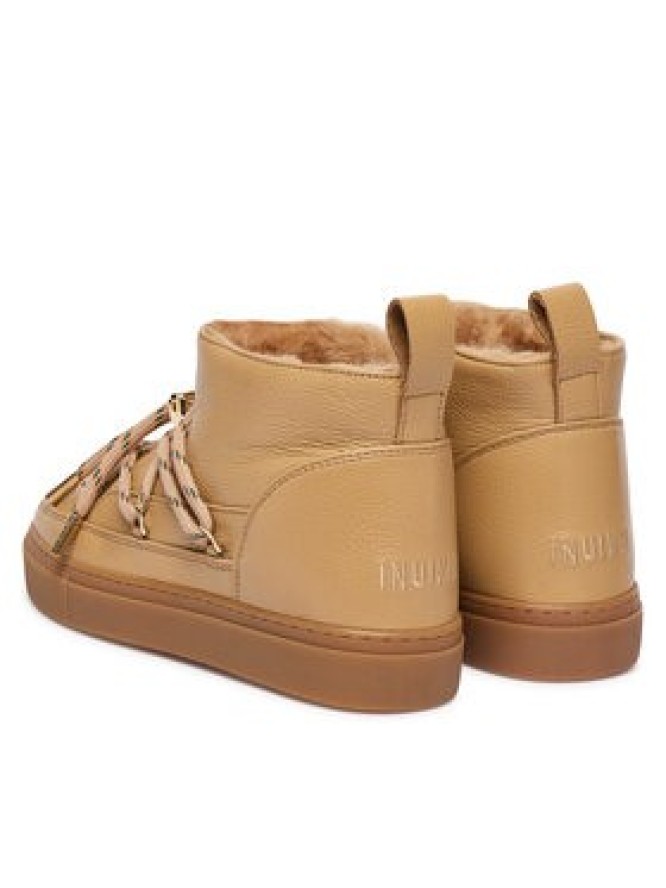 Inuikii Śniegowce Full Leather Gloss 1001.001.0371 Beżowy