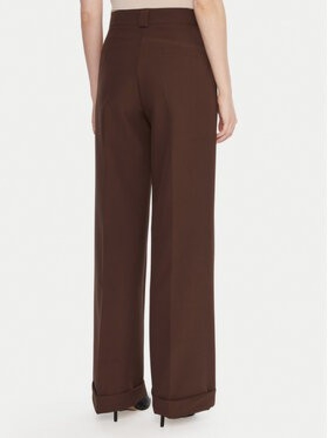 Maryley Spodnie materiałowe 25IB563/43CO Brązowy Regular Fit