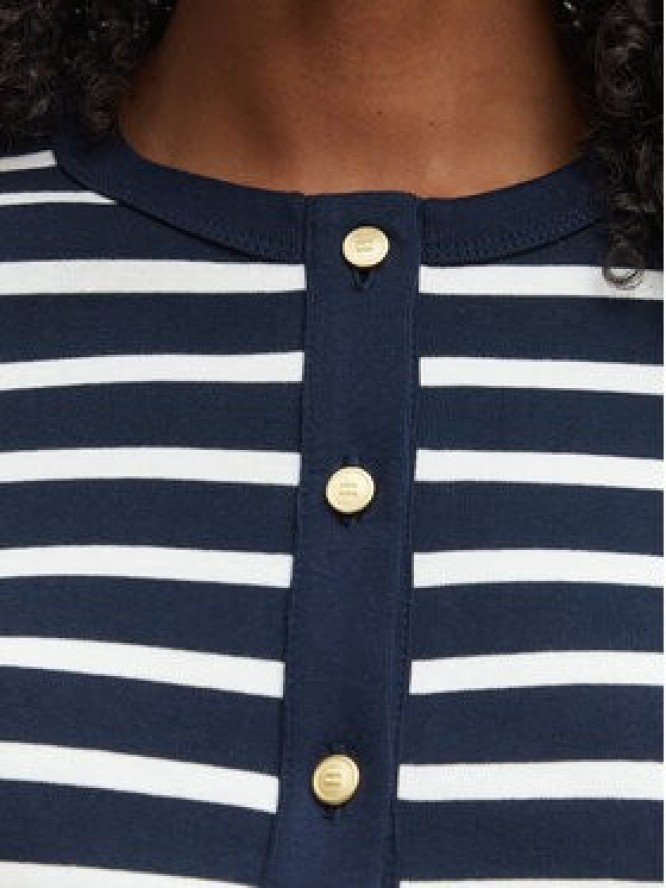 Tommy Hilfiger Bluzka WW0WW48709 Granatowy Slim Fit