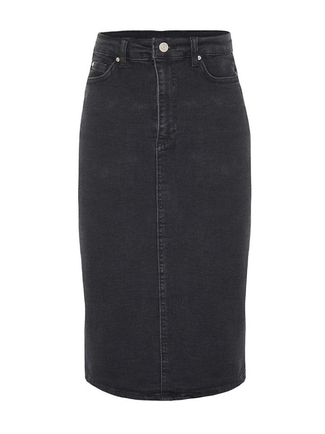 trendyol Spódnica dżinsowa w kolorze czarnym rozmiar: 34