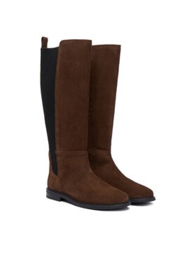 Tommy Hilfiger Kozaki Flag FW0FW08779 Brązowy