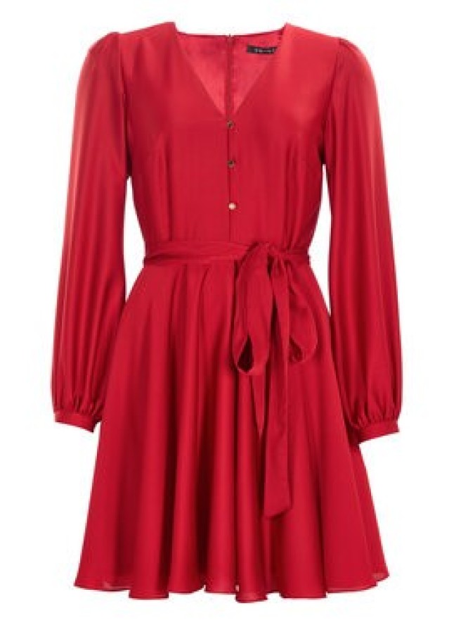 Swing Sukienka koktajlowa 5AI13900 Czerwony Regular Fit