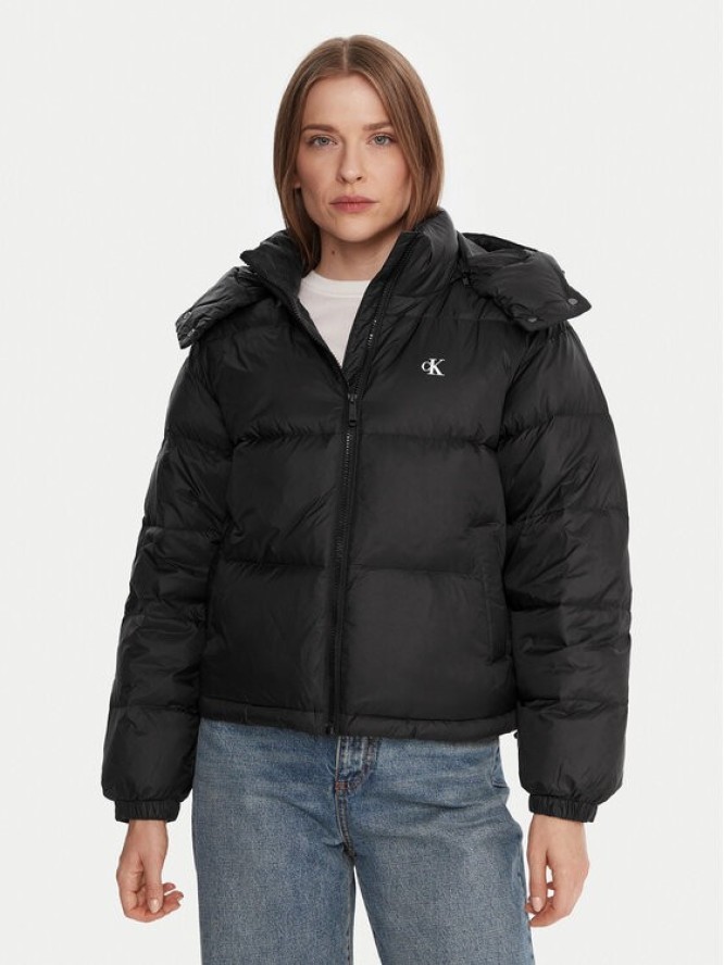 Calvin Klein Jeans Kurtka puchowa Essential LV047D501G Czarny Relaxed Fit