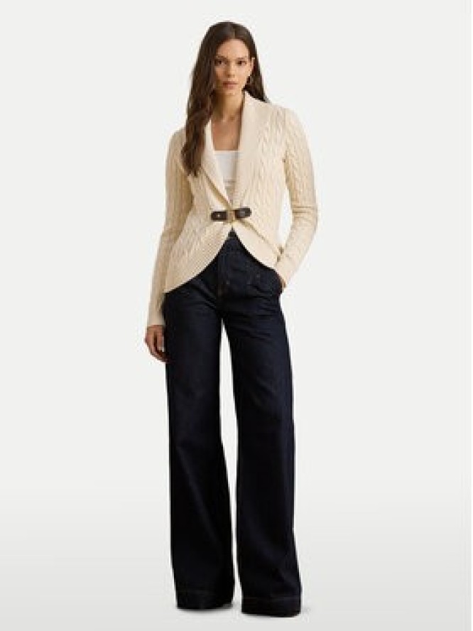 LAUREN RALPH LAUREN Kardigan 200P03473003 Beżowy Regular Fit