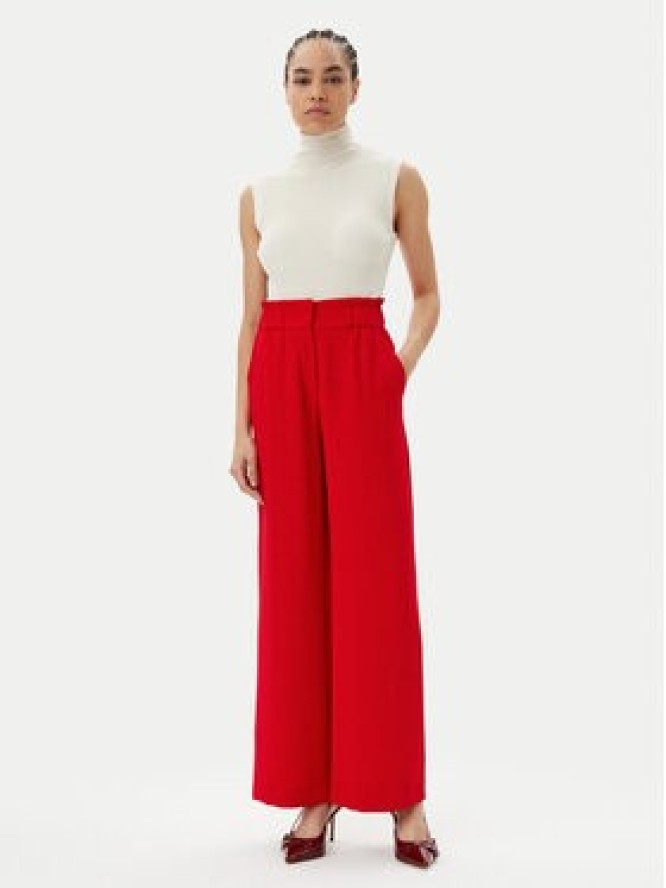 Morgan Spodnie palazzo 242-PBIRD Czerwony Wide Leg