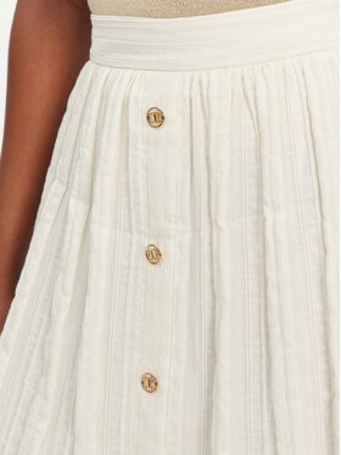 TWINSET Spódnica trapezowa 251TT2143 Écru Loose Fit