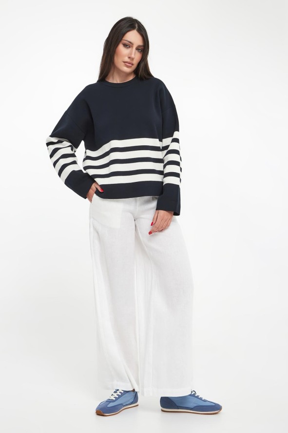 Sweter damski w paski Koa ECOALF