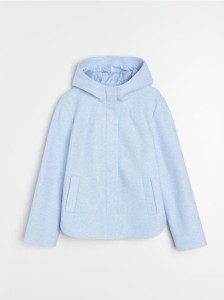 Kurtka z kapturem - błękitny