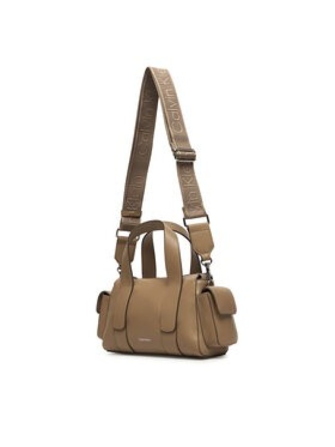 Calvin Klein Torebka Webbing Strap Pocket Bag LV04F3291G Beżowy