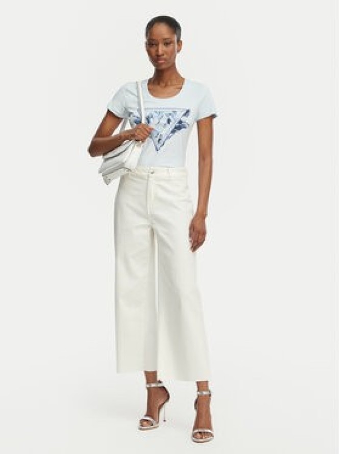 Guess T-Shirt W6GI11 K3026 Niebieski jasny Regular Fit