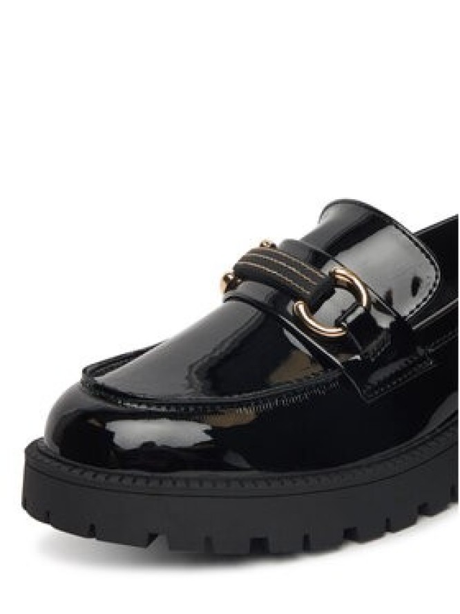 DeeZee Loafersy 23038T235 Czarny