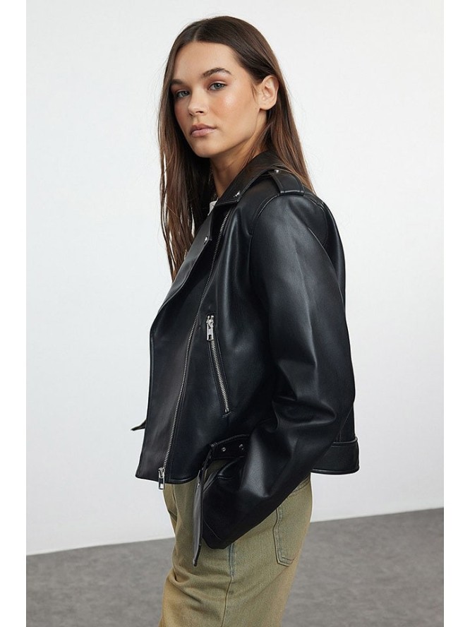 trendyol Kurtka przejściowa w kolorze czarnym rozmiar: XL