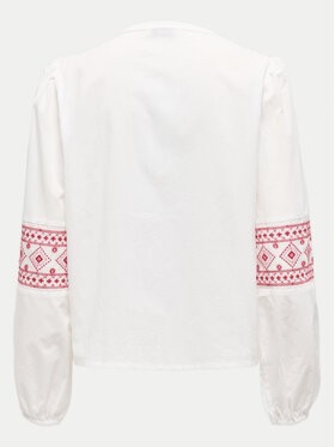 JDY Bluzka Lulu 15345478 Biały Regular Fit