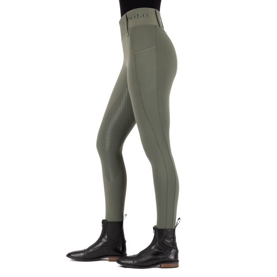 Damskie legginsy jeździeckie z pełną przyczepnością HV Polo Favourite summer