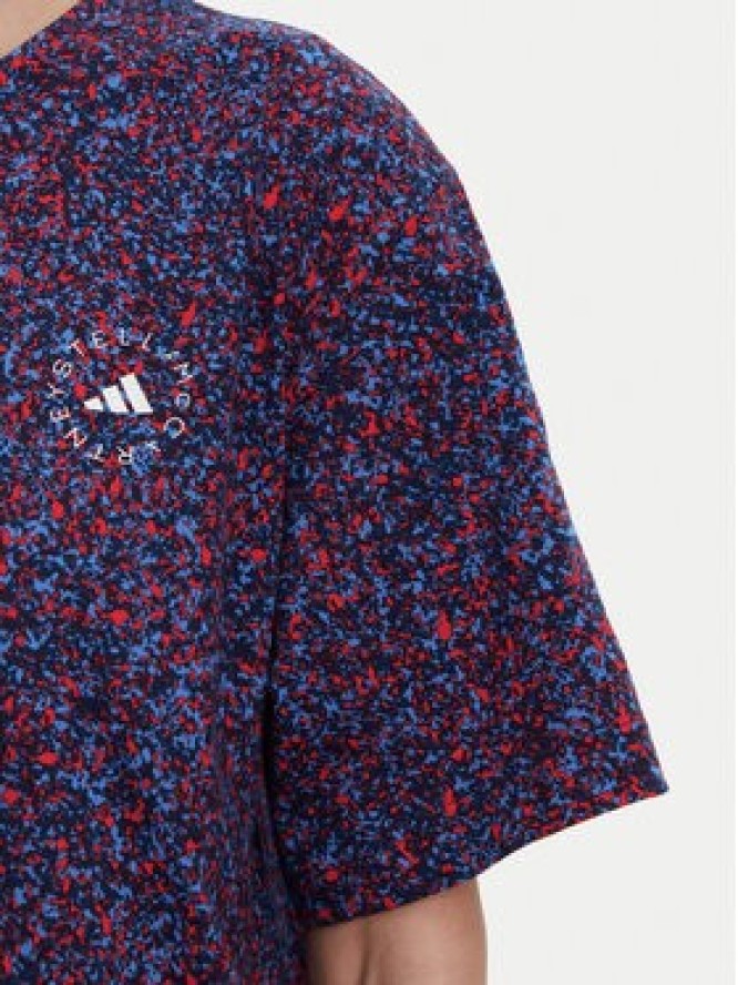 adidas by Stella McCartney T-Shirt Printed JJ0083 Granatowy Loose Fit