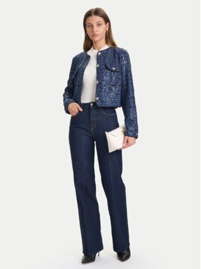 Guess Marynarka W5BN0C D0771 Granatowy Regular Fit