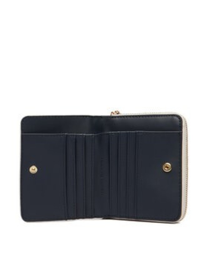 Tommy Hilfiger Portfel Th Icon Med Za W/Flap Mono AW0AW18474 Beżowy