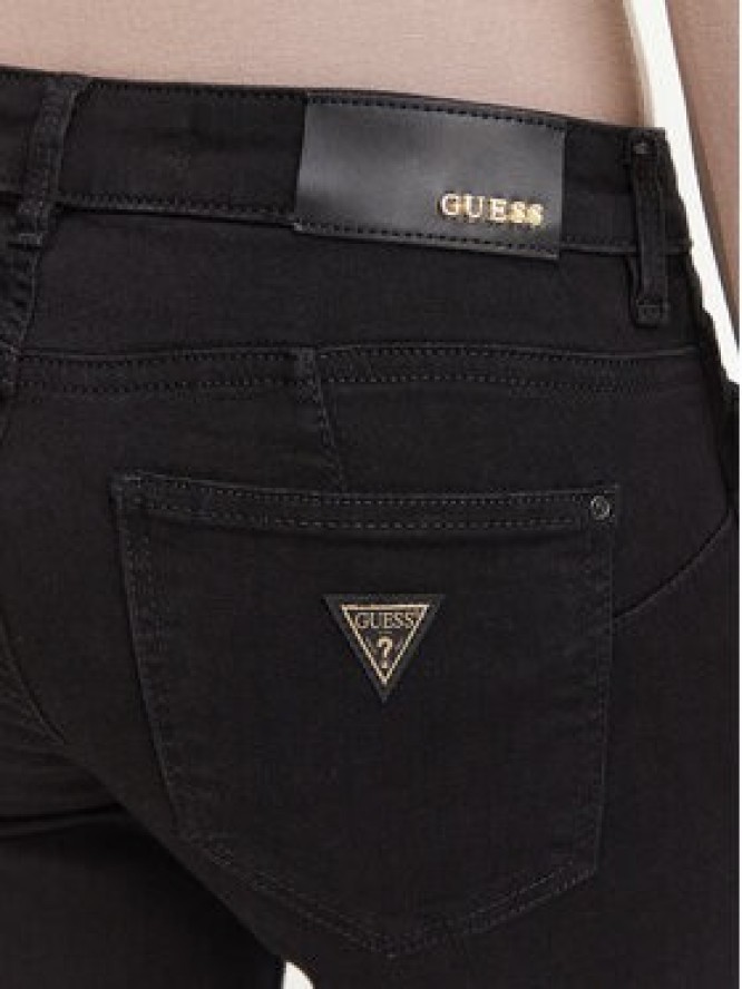 Guess Jeansy W6YAJ2 D1585 Czarny Skinny Fit