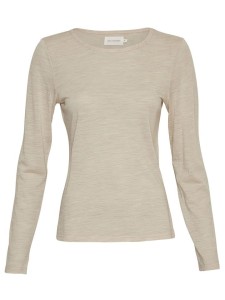 MOSS COPENHAGEN Wełniana koszulka "Nesmina" w kolorze beżowym rozmiar: S