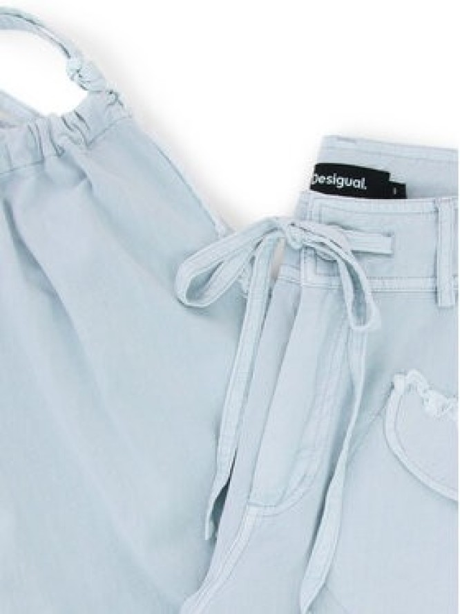 Desigual Spodnie materiałowe 26SWPW25 Niebieski Regular Fit