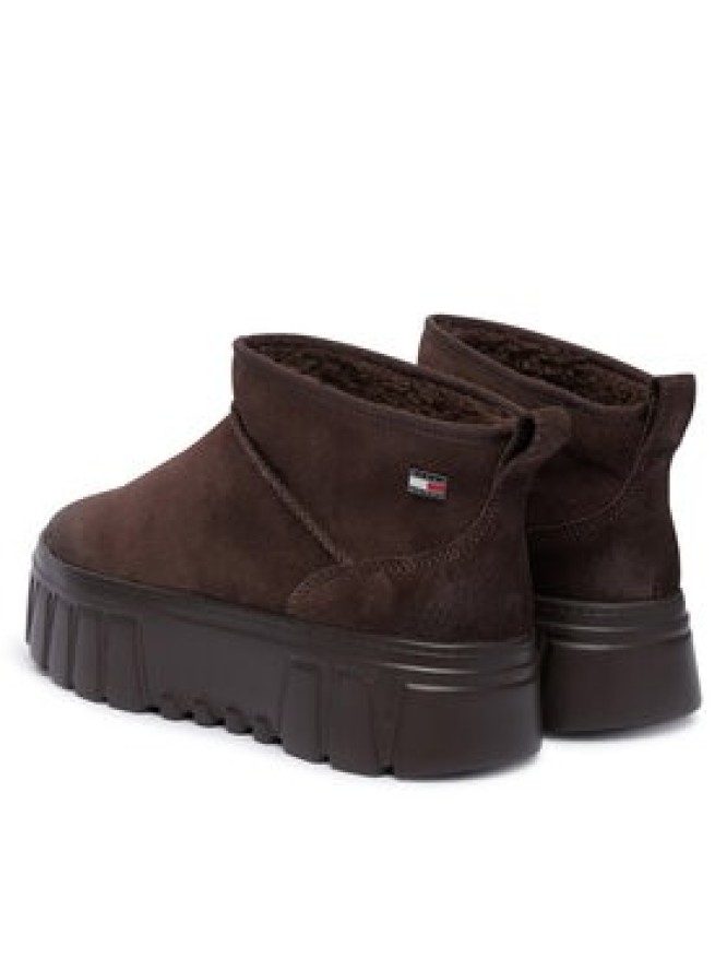 Tommy Jeans Śniegowce Tjw Suede Platform Boots Wl EN0EN03158 Brązowy