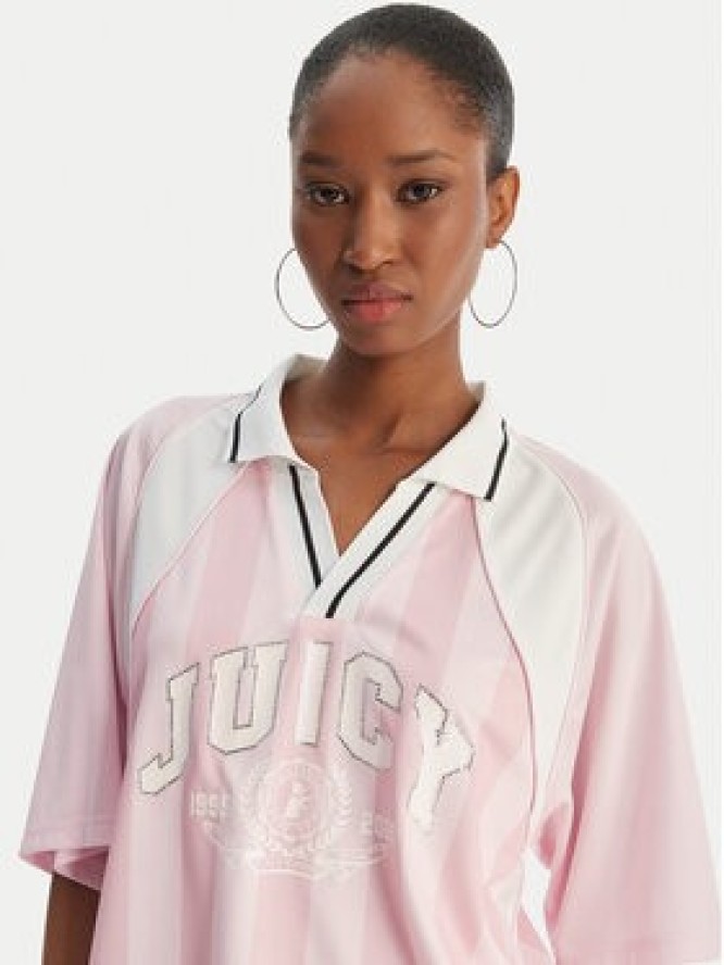 Juicy Couture Polo Juicy Football JCSCT126407 Różowy Oversize